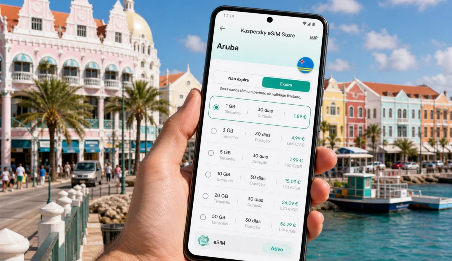 Oranjestad eSIM: internet móvel em Aruba