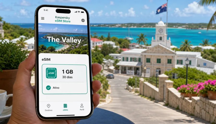 eSIM em The Valley: conexão móvel e internet