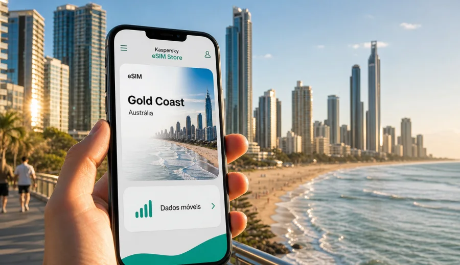 eSIM em Gold Coast: internet móvel na viagem