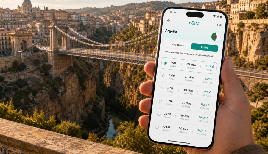 eSIM em Constantina: internet para viagem