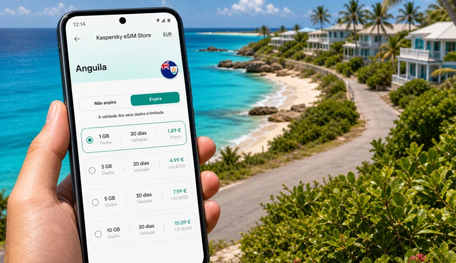 eSIM em East End: internet móvel em Anguila