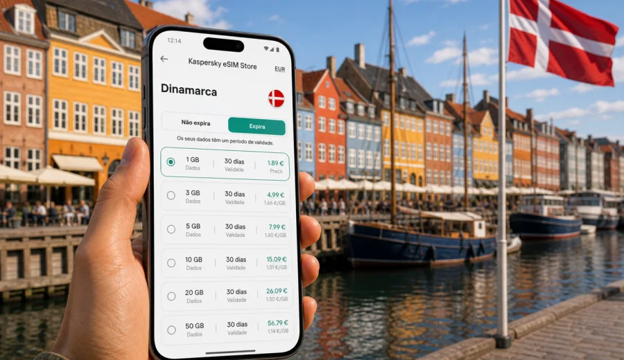 eSIM na Dinamarca: internet para viajar