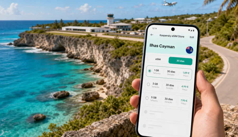 Cayman Brac eSIM: internet e ligação móvel