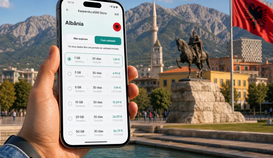eSIM Albânia: internet móvel para viajar