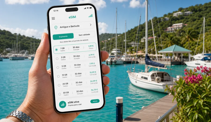 eSIM em Falmouth: internet móvel na viagem