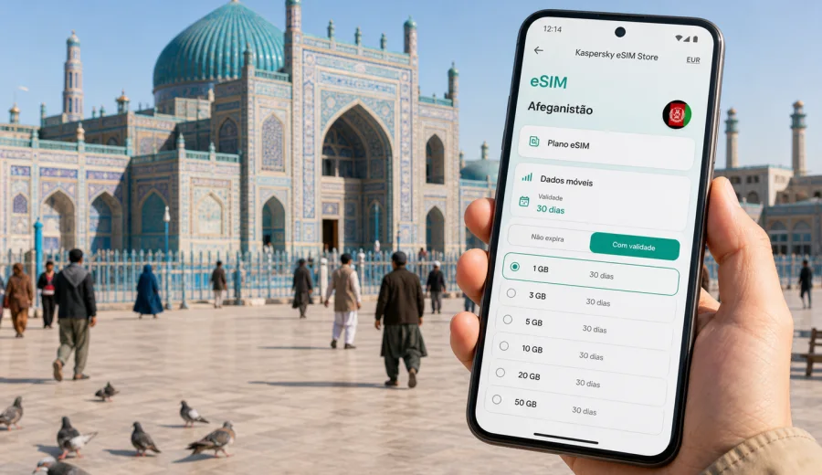 eSIM em Mazar-i-Sharif: internet na viagem