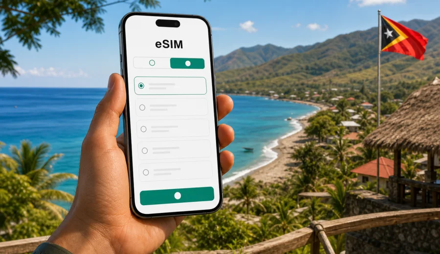 eSIM Timor-Leste: internet móvel na viagem