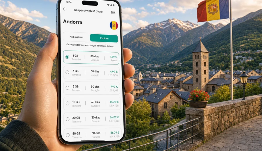 eSIM em Andorra: internet móvel na viagem