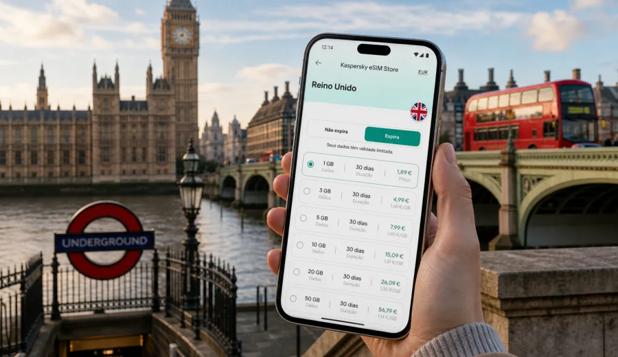 eSIM em Londres: internet móvel para viagem