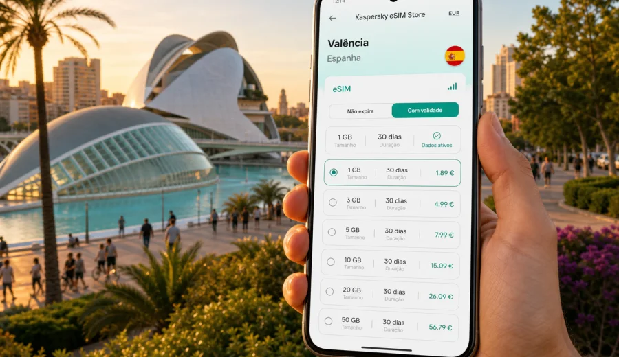 eSIM em Valência: internet móvel para viajar