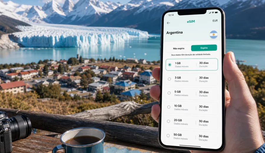 eSIM em El Calafate: internet na viagem