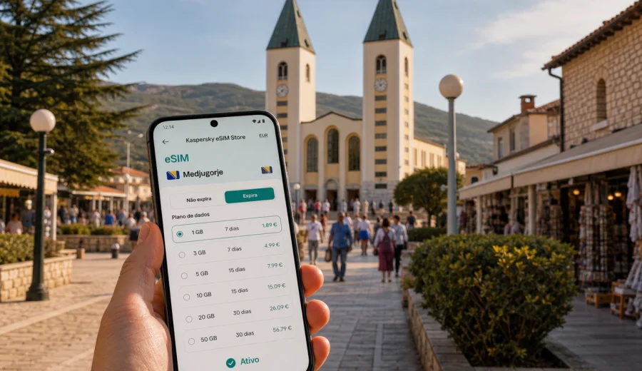 eSIM em Medjugorje: internet móvel para viajar