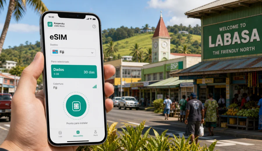 eSIM em Labasa: internet móvel em Fiji