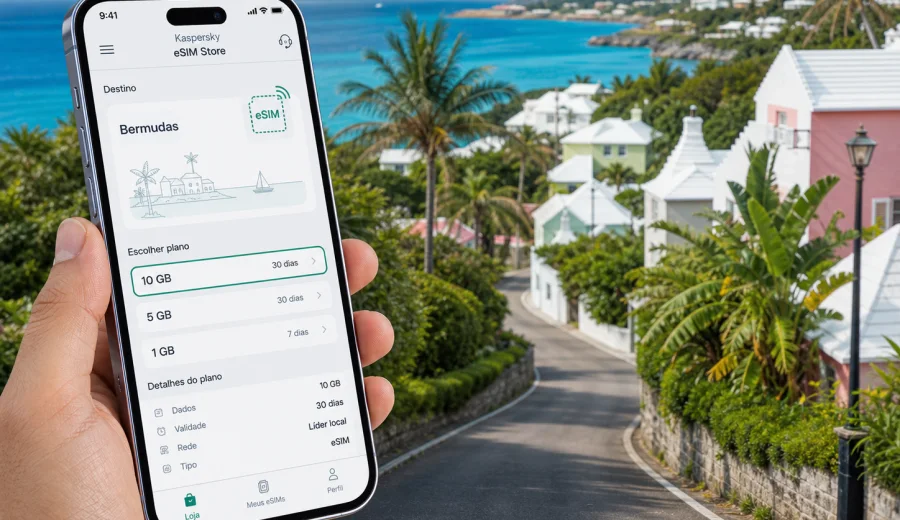 Devonshire eSIM: internet móvel nas Bermudas