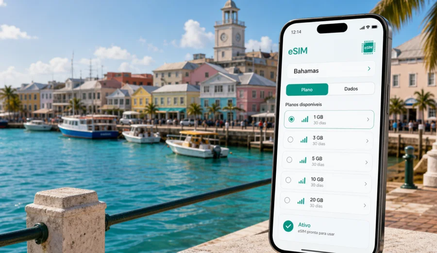 eSIM em George Town: internet e ligação móvel