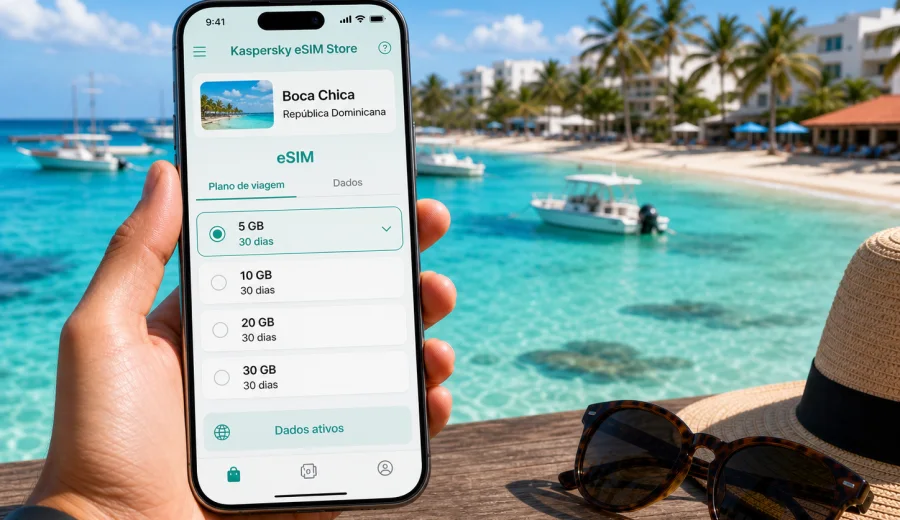 eSIM em Boca Chica: internet móvel