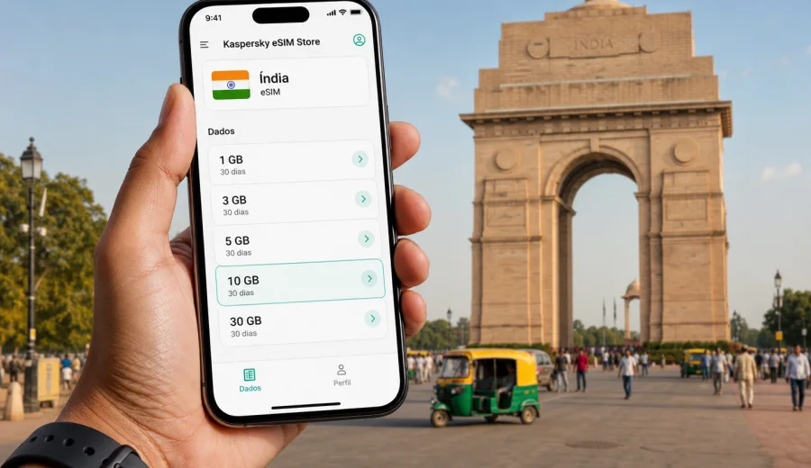 eSIM na Índia: internet móvel em viagem