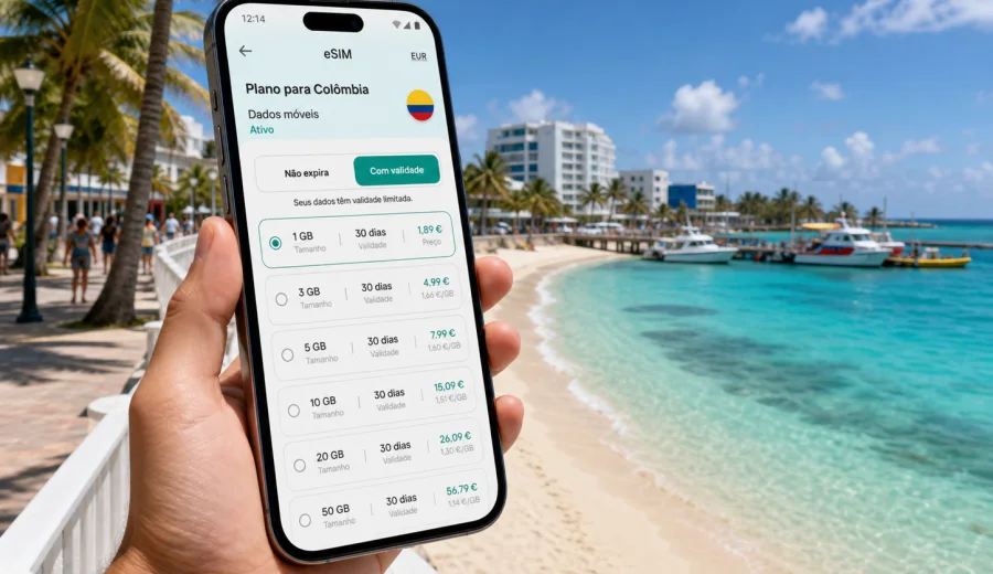 eSIM em San Andrés: internet para viagem