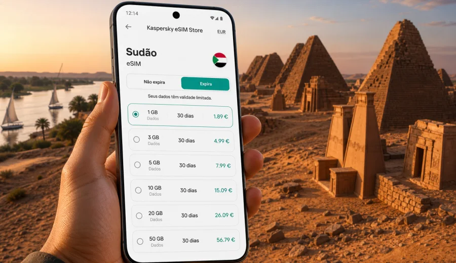 eSIM no Sudão: internet móvel para viagem