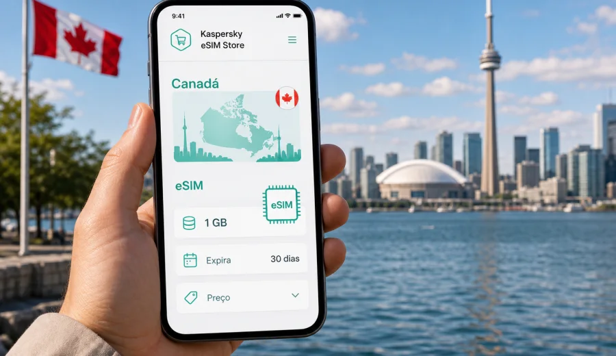 eSIM para o Canadá: conexão móvel e internet