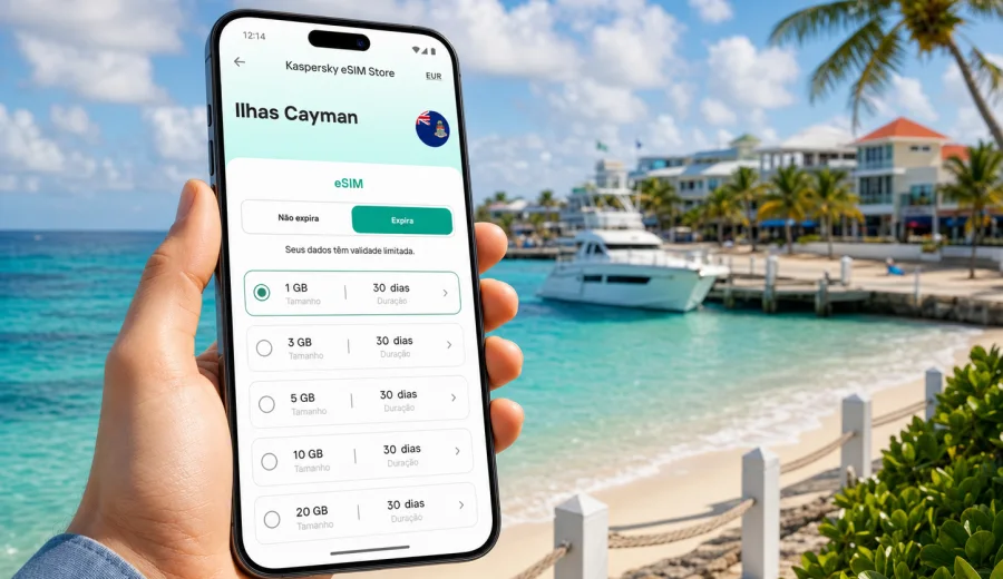 eSIM Ilhas Cayman: internet para viagem