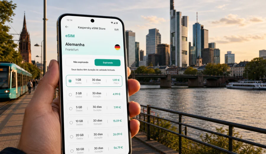 eSIM em Frankfurt: internet móvel para viagem
