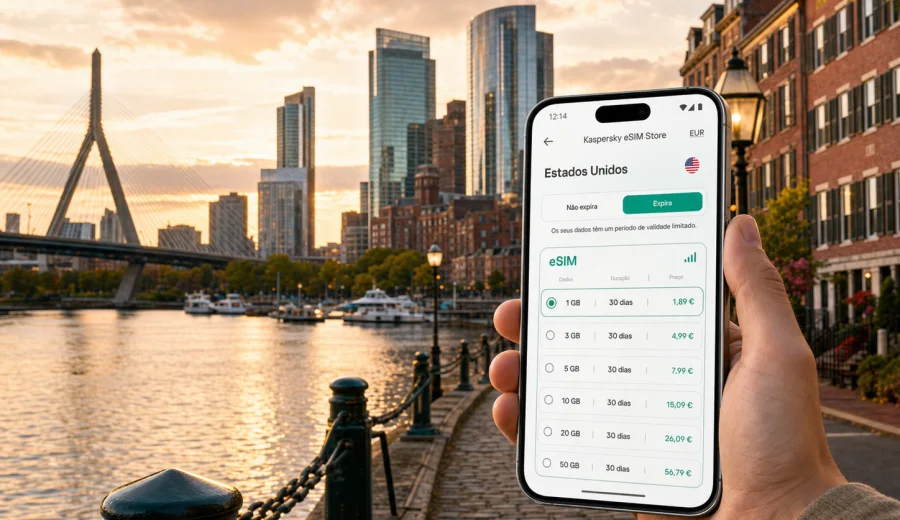 eSIM em Boston: internet móvel para viagem