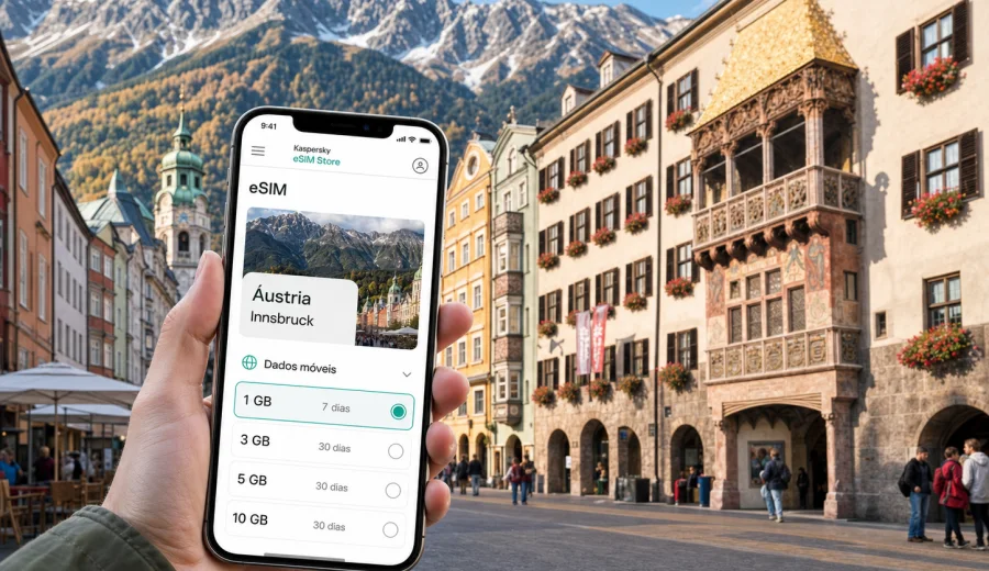 eSIM em Innsbruck: internet móvel na viagem