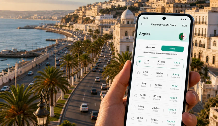 eSIM em Argel: internet móvel na viagem