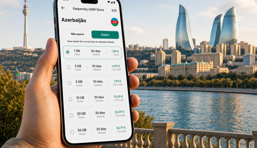 eSIM no Azerbaijão: internet móvel na viagem