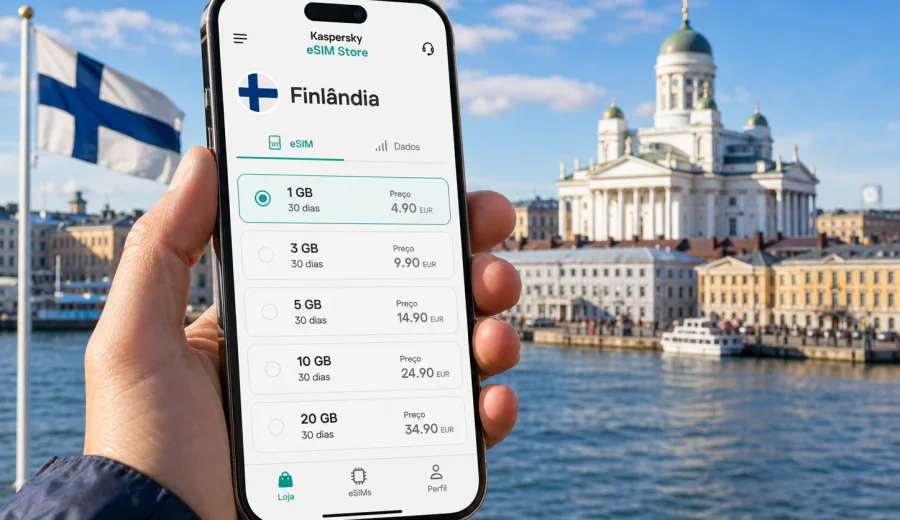 eSIM na Finlândia: internet móvel para viagem