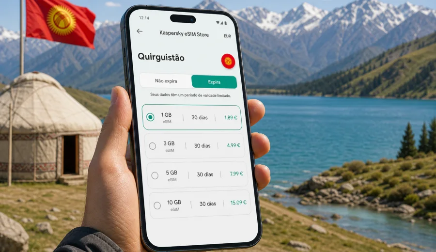 eSIM no Quirguistão: internet na viagem