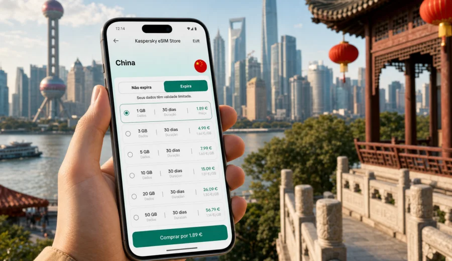 eSIM China: conexão móvel e internet