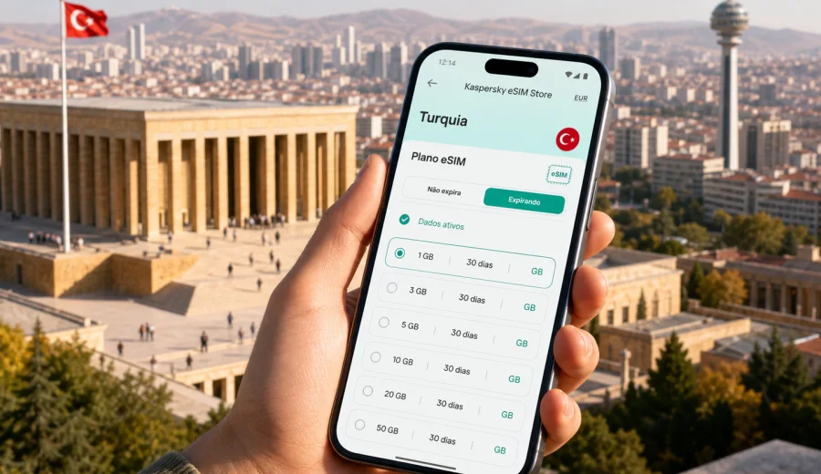 eSIM em Ancara: internet móvel para viajar