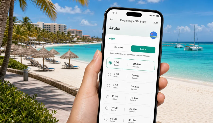 eSIM em Palm Beach: internet móvel em Aruba