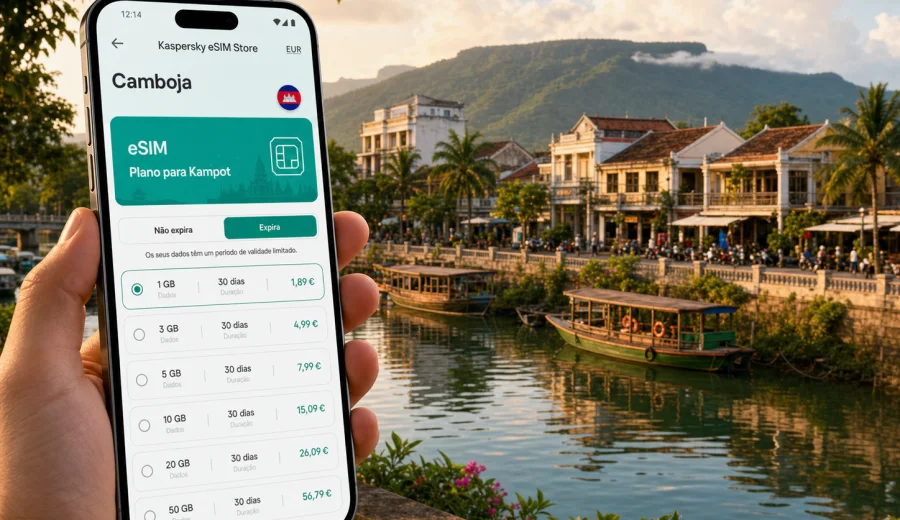 eSIM em Kampot: internet móvel para viajar