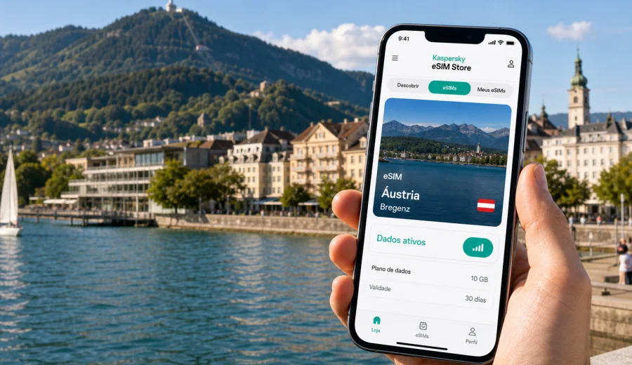 eSIM em Bregenz: internet móvel na viagem