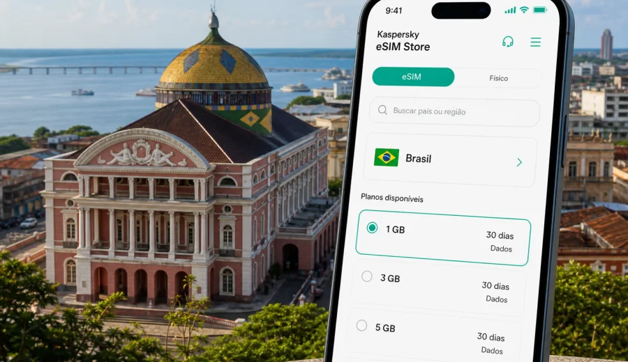 Manaus eSIM: internet móvel para viagem