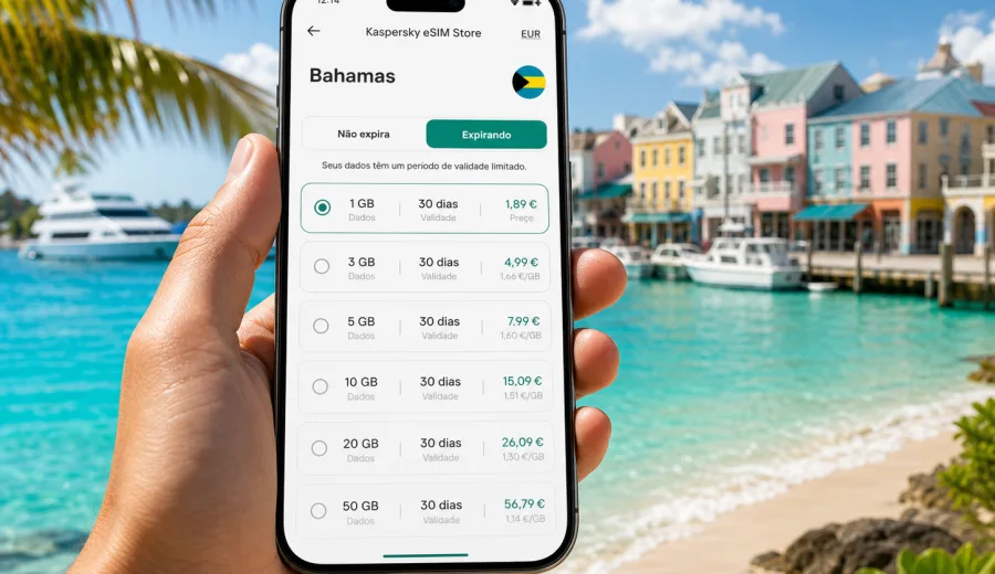 eSIM Bahamas: conexão móvel e internet