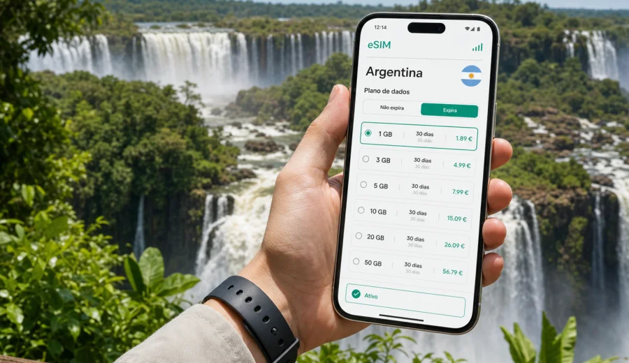 eSIM em Puerto Iguazú: internet para viagem