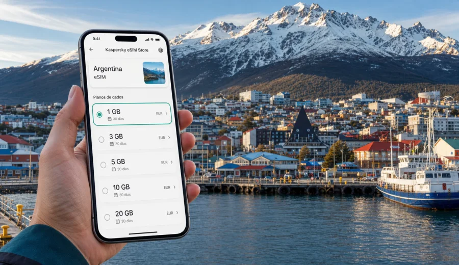 eSIM em Ushuaia: internet móvel para viajar