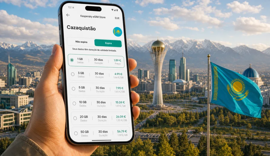 eSIM no Cazaquistão: internet para viajar