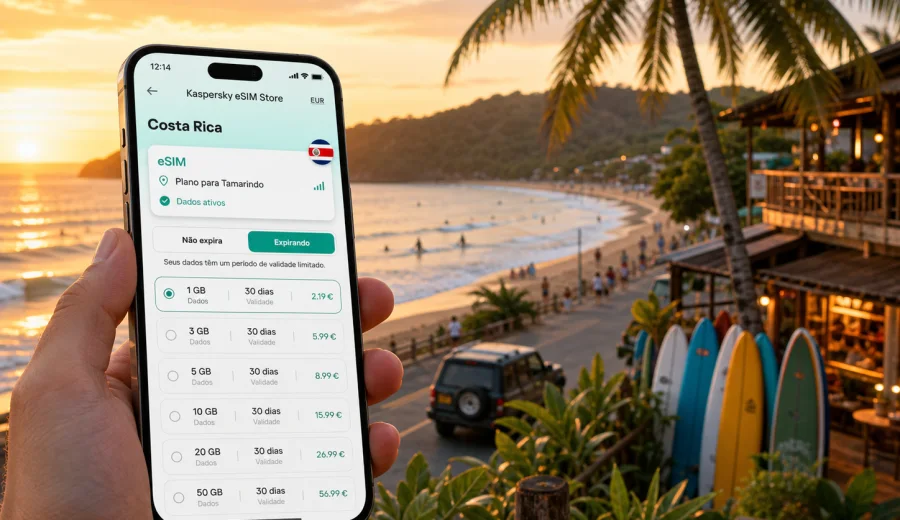 Tamarindo eSIM: internet móvel na viagem