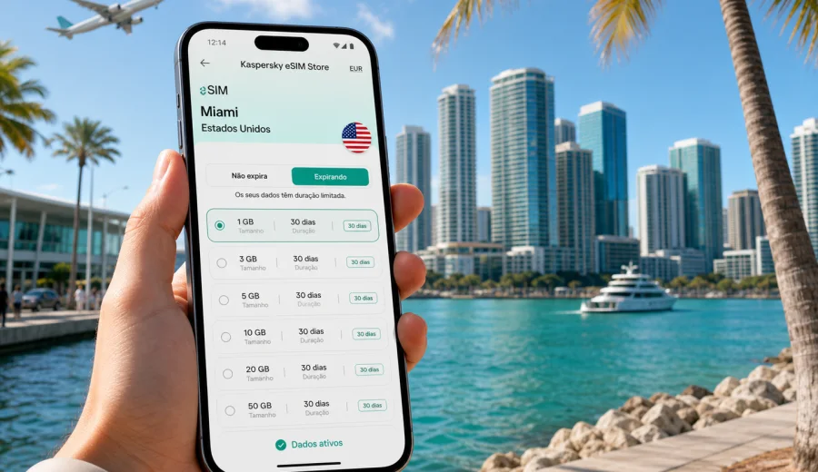 eSIM em Miami: internet para viagem