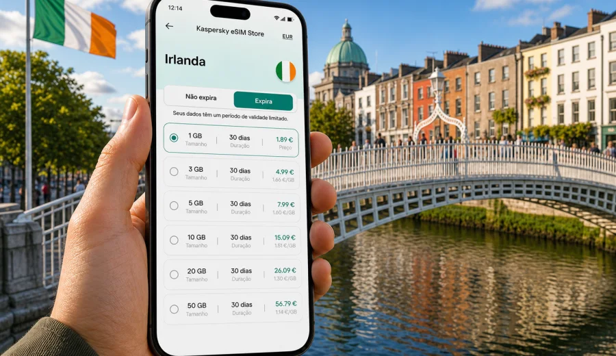 eSIM na Irlanda: internet para viajar