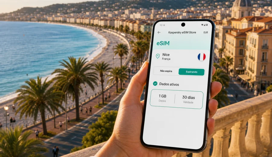 eSIM em Nice: internet móvel para viagem