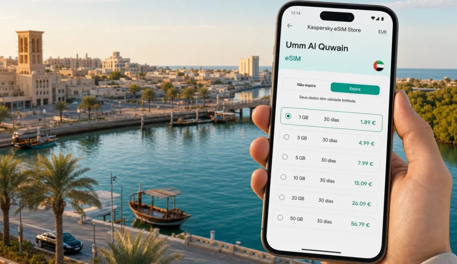eSIM em Umm Al Quwain: internet para viagem