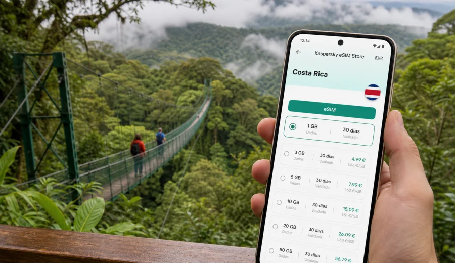 eSIM em Monteverde: internet na Costa Rica