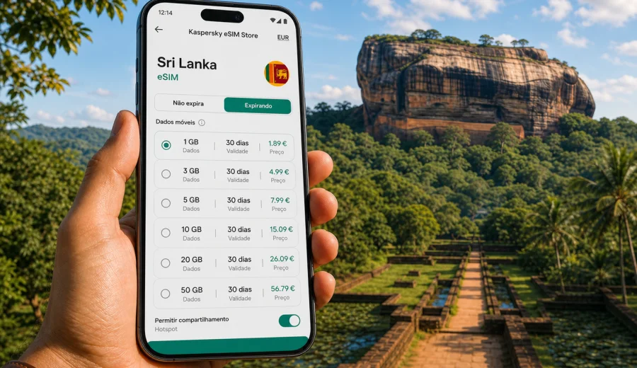 eSIM Sri Lanka: internet e conexão móvel