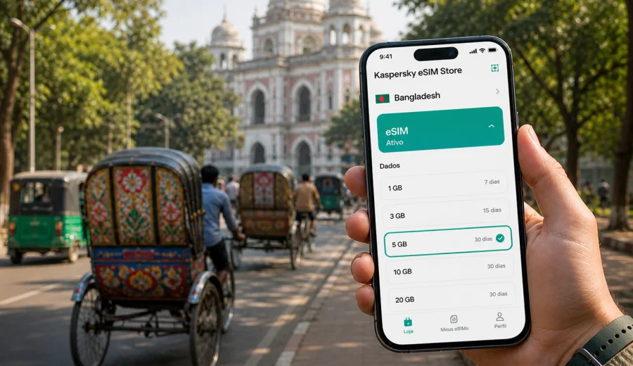 eSIM em Rangpur: internet para viagem